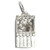 Punch and Judy show sterling silver movable charm .925 additional view 2