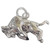 Buffalo sterling silver charm .925 Buffalos charms