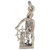 Captain at Wheel sterling silver charm .925 Old sea dog charms alternate view