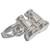 TINY pair of binoculars sterling silver charm .925 TINY Bird watching charms