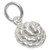 TINY Coil of rope sterling silver charm .925 TINY Ropes charms