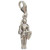 Knight in suit of armour sterling silver clip charm .925 Knights charms