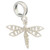Dragonfly sterling silver bead charm .925 Dragonflies beads charms