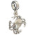 Crab sterling silver bead charm .925 Crabs & Cancer beads charms