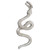 Snake sterling silver charm .925 snakes charms