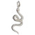 Snake sterling silver charm .925 snakes charms
