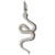 Snake sterling silver charm .925 snakes charms