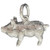 Pig sterling silver charm .925 Pigs and Piglets charms