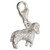 Sheep - Ram Aries sterling silver clip charm .925 Rams & sheep charms