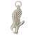 Eagle sterling silver charm pendant .925 Eagles charms & pendants