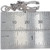 Cowboy Gunslinger sterling silver charm .925 Cowboys & Cow Boy charms side view