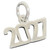 2027 sterling silver charm .925 Birthday Years Graduation Anniversary