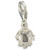 TINY Frog - Toad sterling silver clip charm .925 Toads - Frogs charms additional view