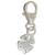 4 leaf clover Tiny sterling silver clip charm .925 TINY lucky charms