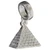Pyramid sterling silver bead charm .925 Egyptian Pyramids charms alternate view 2