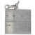 Manatee Tiny sterling silver clip charm .925 Sea cow Manatees charms side view