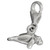 Manatee Tiny sterling silver clip charm .925 Sea cow Manatees charms additional view