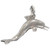 Porpoise - Dolphin - Fish - Mammal - sterling silver charm .925 What is it alternate view 2