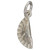 Cornish Pasty SMALL sterling silver charm .925 Cornwall Food Pasties Charms alternate view