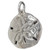 Sand Dollar sterling silver charm .925 Sea Cookie Biscuit Sand Cake
