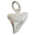Shark Tooth sterling silver charm .925 Sharks teeth charms
