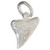 Shark Tooth sterling silver charm .925 Sharks teeth charms alternate view 2