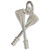 Crossed Oars sterling silver charm .925 boating rowing boats charms