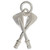 Crossed Oars sterling silver charm .925 boating rowing boats charms extra view