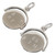 Best Friend spinner sterling silver charm pendant .925 BF Spinners