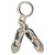 Tap Dancing Shoes sterling silver BEAD charm .925 Dance Shoe beads charms
