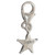Sheriff Badge TINY sterling silver clip charm .925 Sherrif badges charms