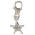 Sheriff Badge TINY sterling silver clip charm .925 Sherrif badges charms