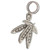 Peas in pod sterling silver BEAD charm .925 Pea & vegetable charms alternate view