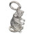 Rat sterling silver charm .925 Mice & Rats charms