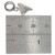 Shark Tooth sterling silver bead charm .925 Sharks teeth charms