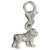 Bull Dog Bulldog sterling silver SMALL clip charm .925 Bulldogs charms