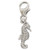 TINY Seahorse sterling silver clip charm .925 TINY Seahorses clips charms
