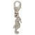 TINY Seahorse sterling silver clip charm .925 TINY Seahorses clips charms