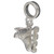 Roller Blade sterling silver bead charm .925 Roller Blading beads charms