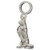 Otter sterling silver bead charm .925 Playful Otters beads charms
