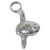 Mola Fish Sunfish sterling silver bead charm .925 Fishes charms