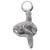 Mola Fish Sunfish sterling silver bead charm .925 Fishes charms