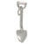 Spade sterling silver charm .925 x 1 Shovels Shovel Spades charms