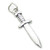 Dagger sterling silver charm .925 Daggers and swords charms