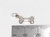 Bone sterling silver charm .925 Dog Dogs Bones Archeology charms size example