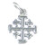 Jerusalem Cross sterling silver charm .925 Crosses Pendants charms