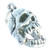 Human skull sterling silver charm with movable mouth .925 charms
