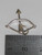 Bow and Arrow sterling silver charm .925 x 1 Bows Arrows Archery charms side view