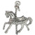 Carousel Horse sterling silver charm .925 Fun Fair Horses charms