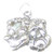 Comedy Tragedy Drama Masks sterling silver charm .925 charms